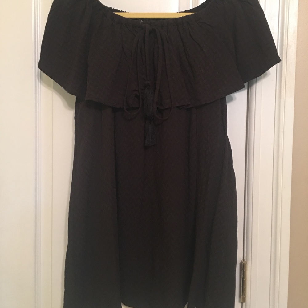 Black Off-the-Shoulder Dress